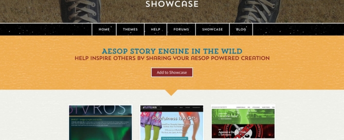 A Playful Path is featured in the Aesop Storytelling Engine showcase